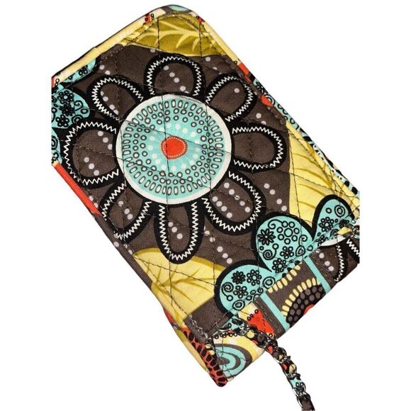 Beautiful VERA BRADLEY Flower Shower Smartphone Chain Strap Pouch Crossbody Purs - Picture 3 of 15